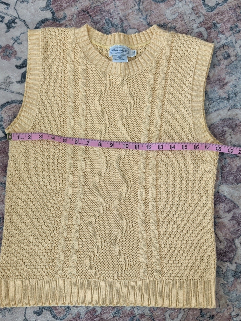 Chesterfield For Her Buttercup Yellow Sweater Vest - Picture 5 of 6